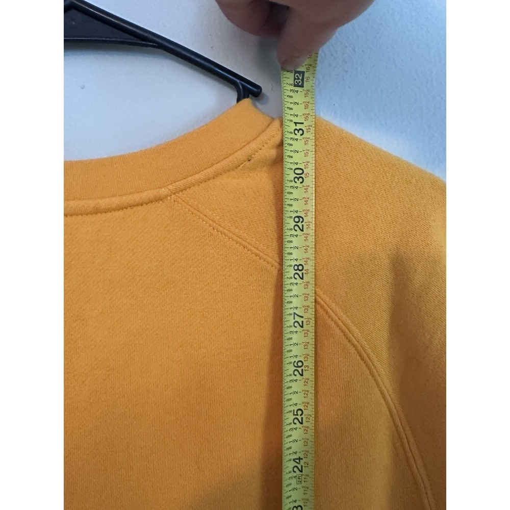 NWOT Burt's Bees Chapstick Promo XL Golden Yellow Fleece Crew Neck Sweatshirt - Picture 14 of 14